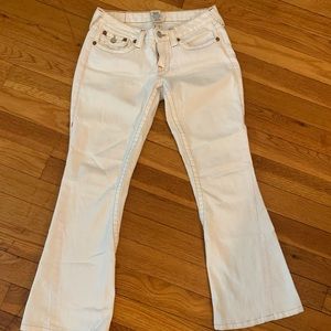 true religion bell bottom jeans!
